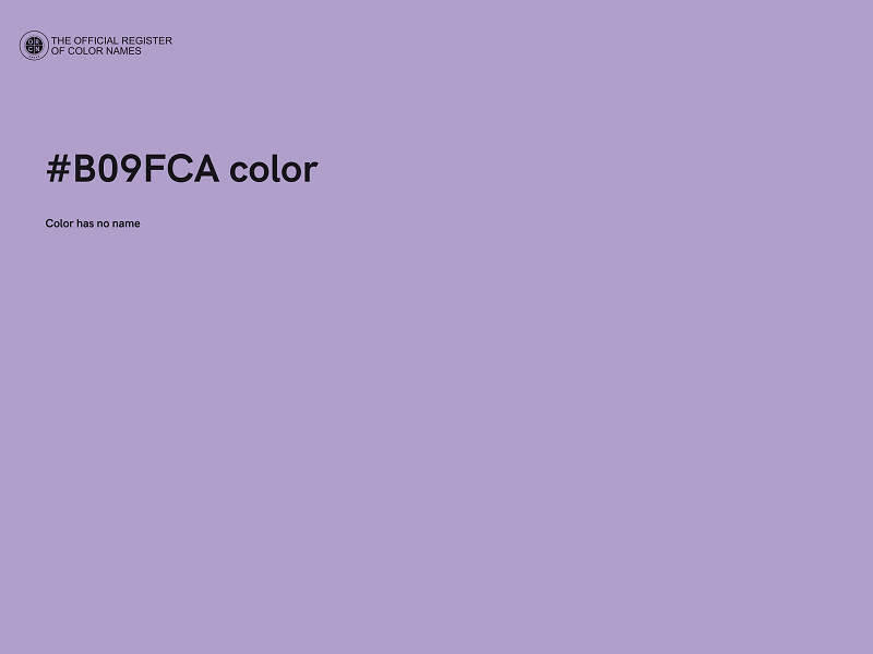 #B09FCA color image
