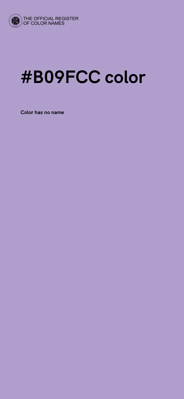 #B09FCC color image