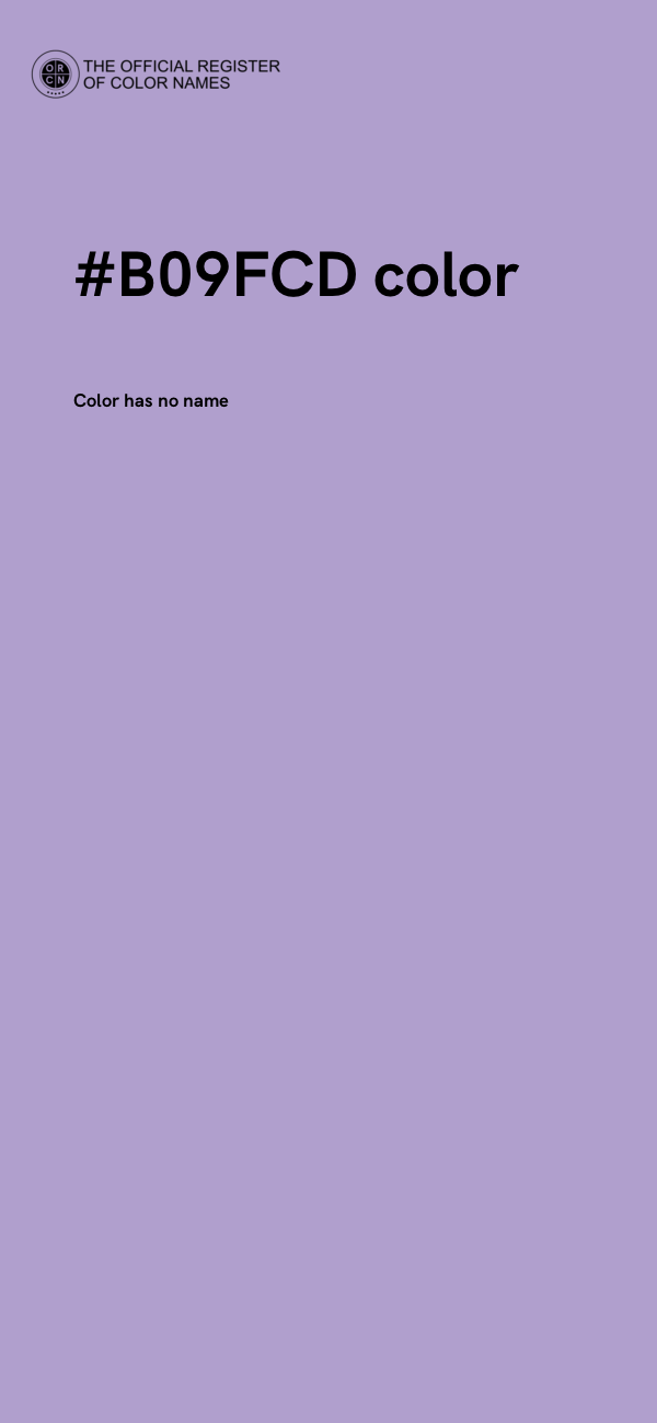 #B09FCD color image