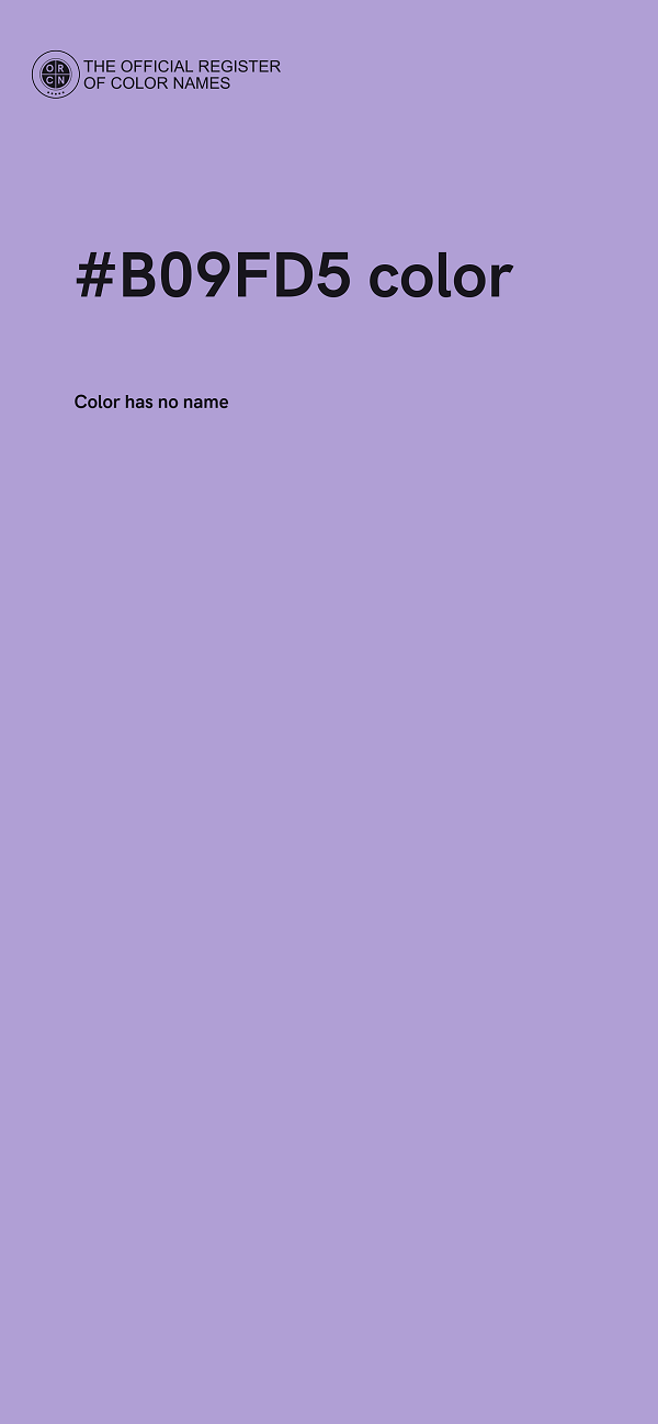 #B09FD5 color image