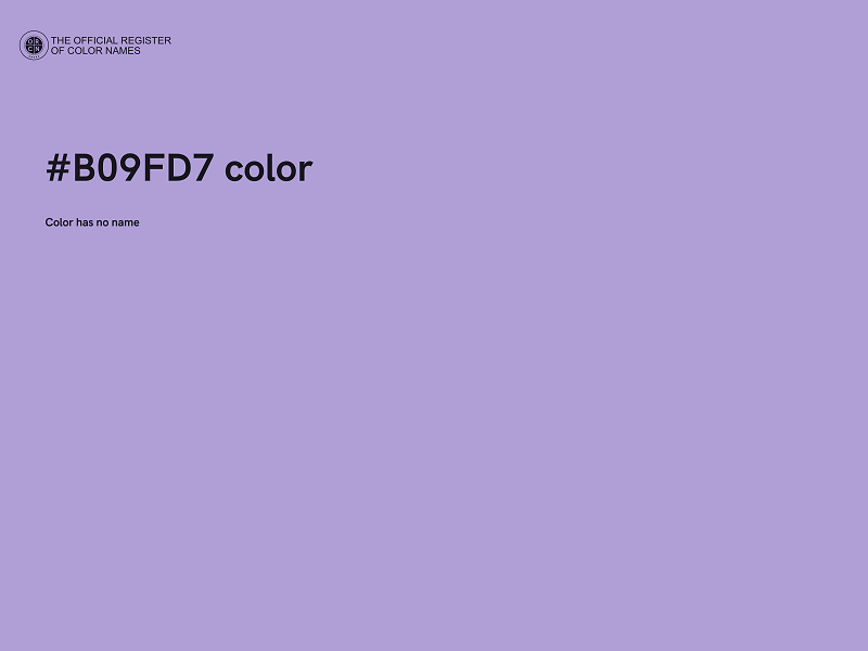 #B09FD7 color image