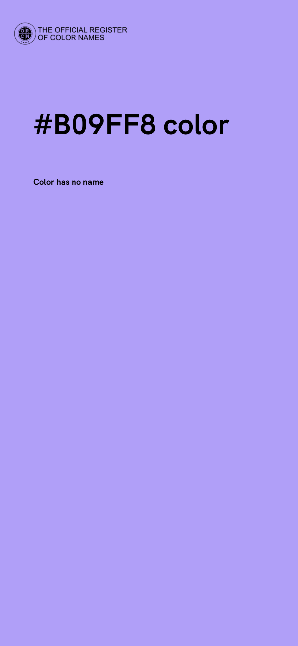 #B09FF8 color image