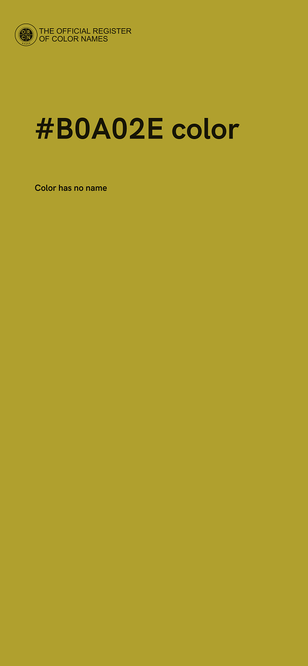 #B0A02E color image
