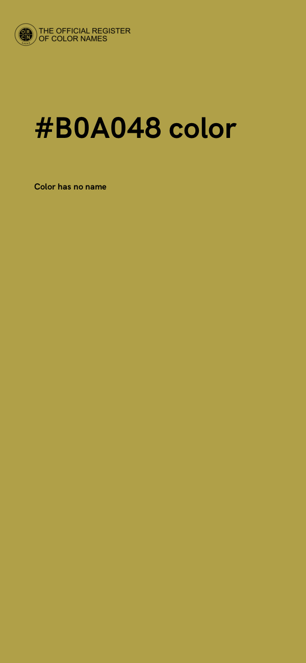 #B0A048 color image