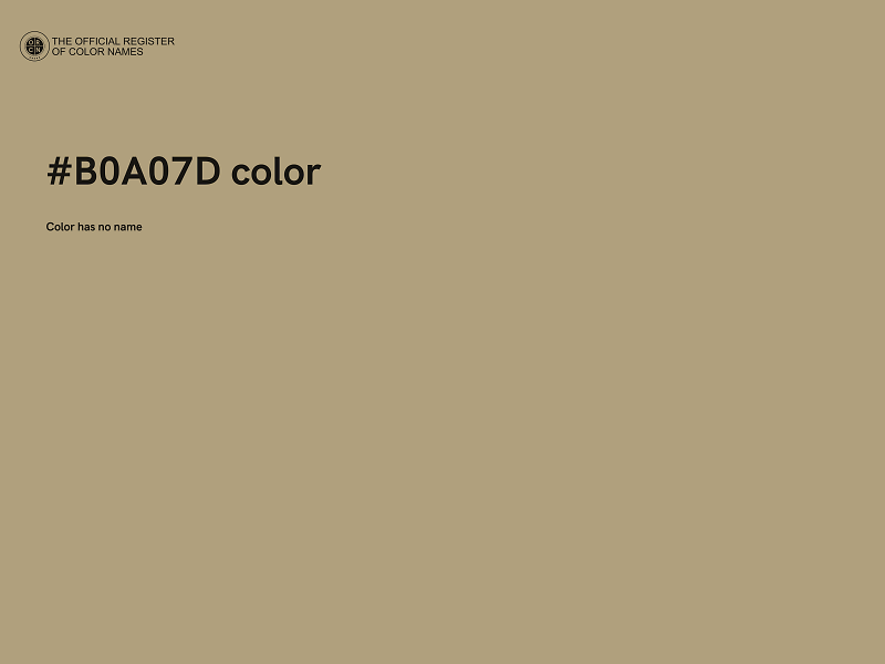 #B0A07D color image