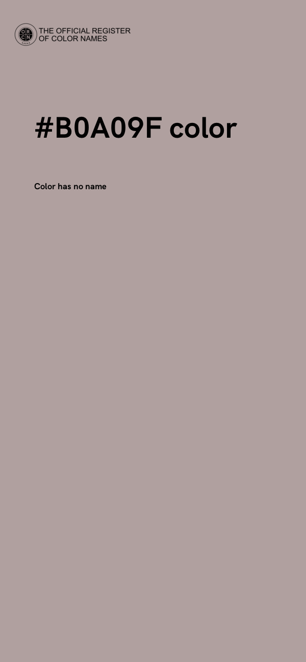 #B0A09F color image