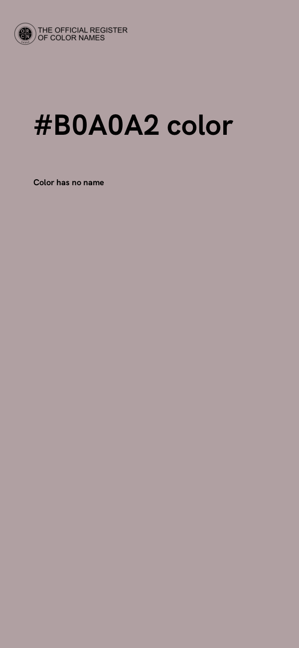 #B0A0A2 color image