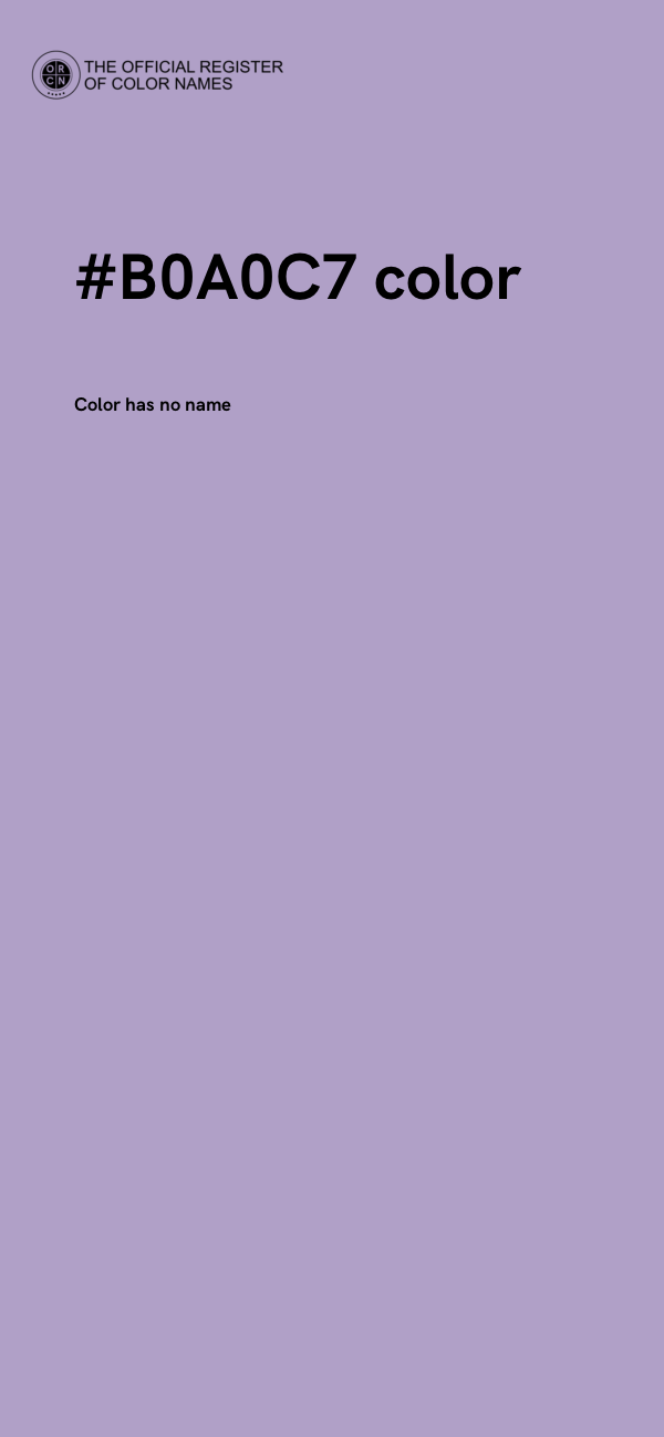 #B0A0C7 color image
