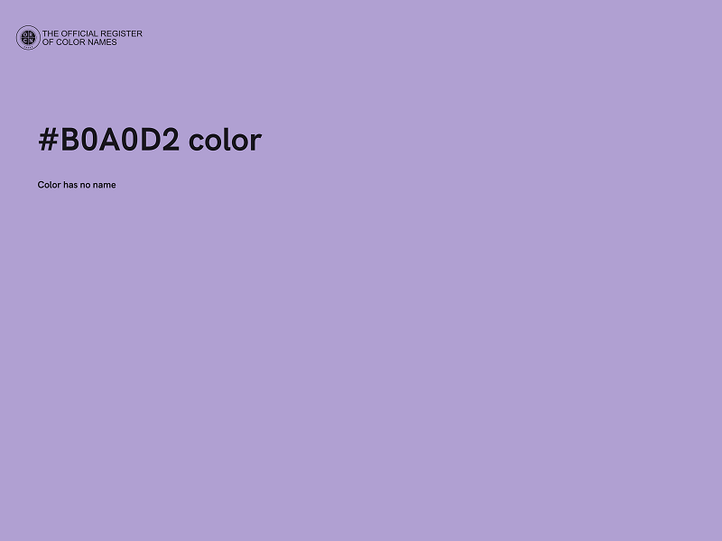 #B0A0D2 color image