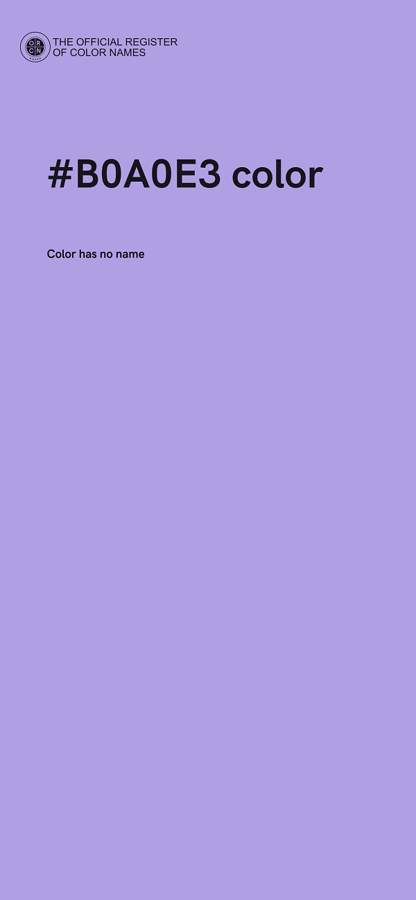 #B0A0E3 color image
