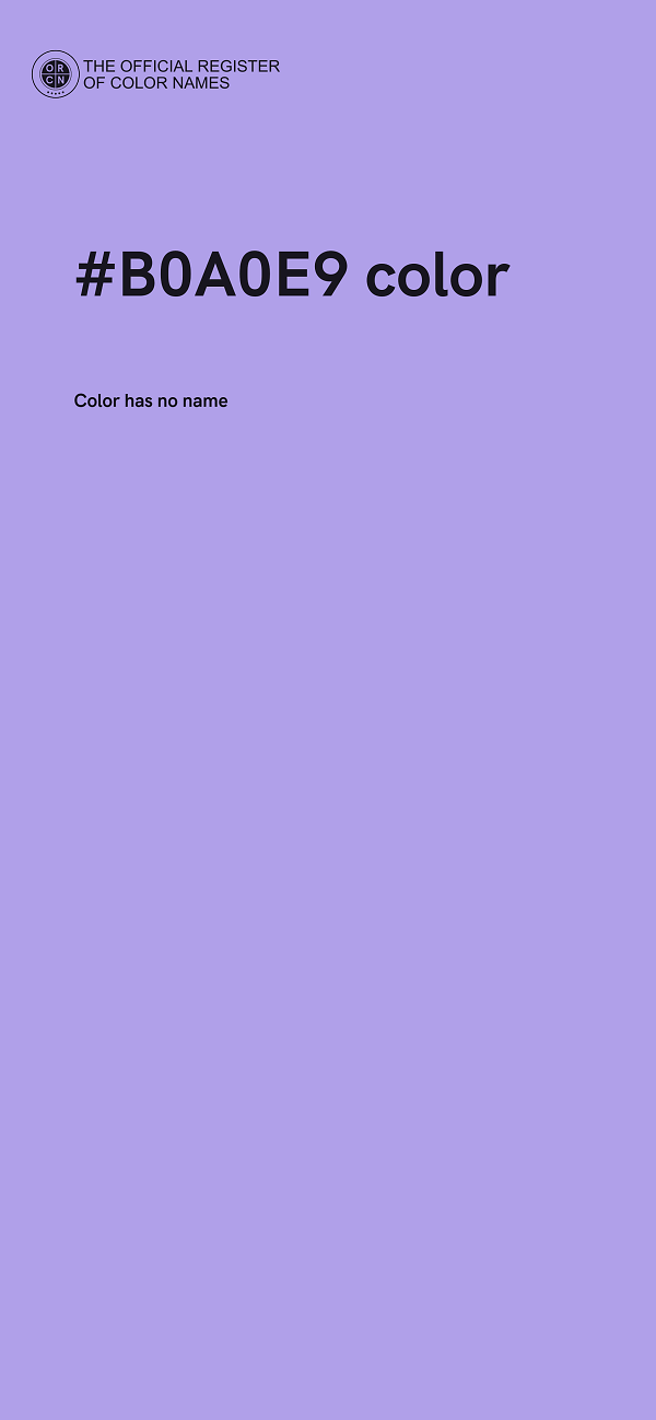 #B0A0E9 color image