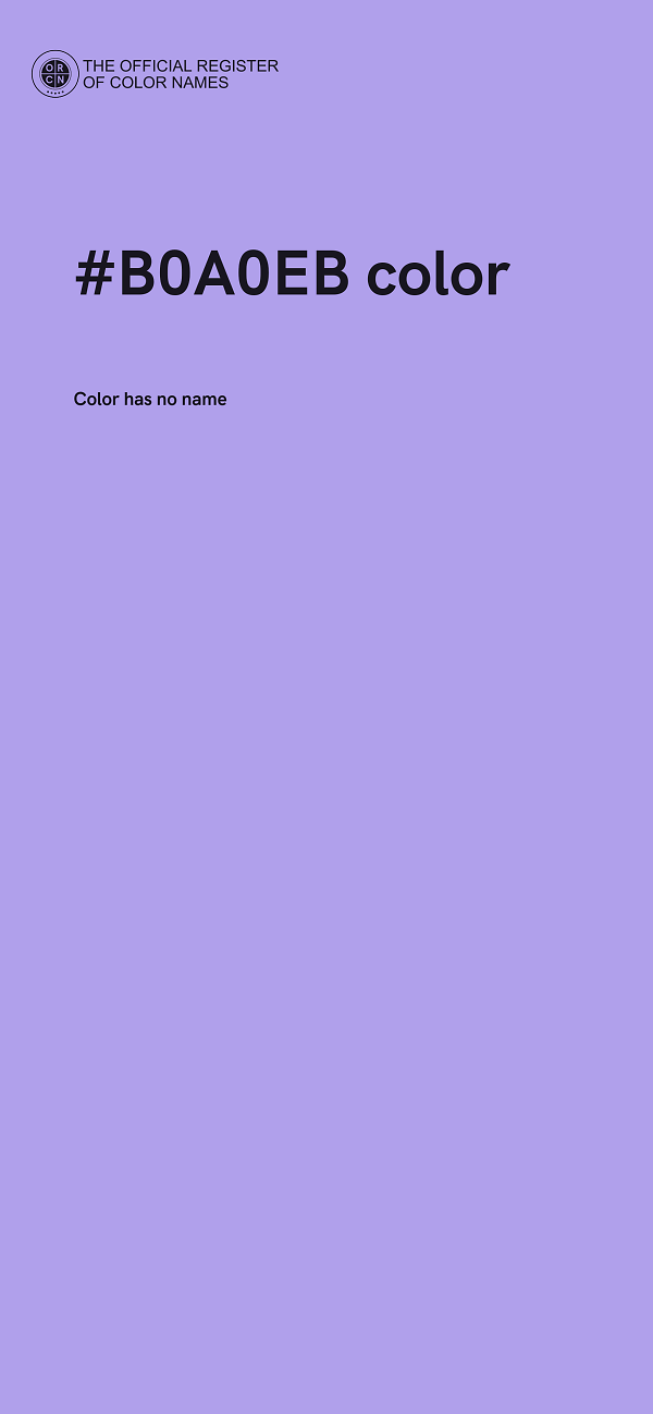 #B0A0EB color image