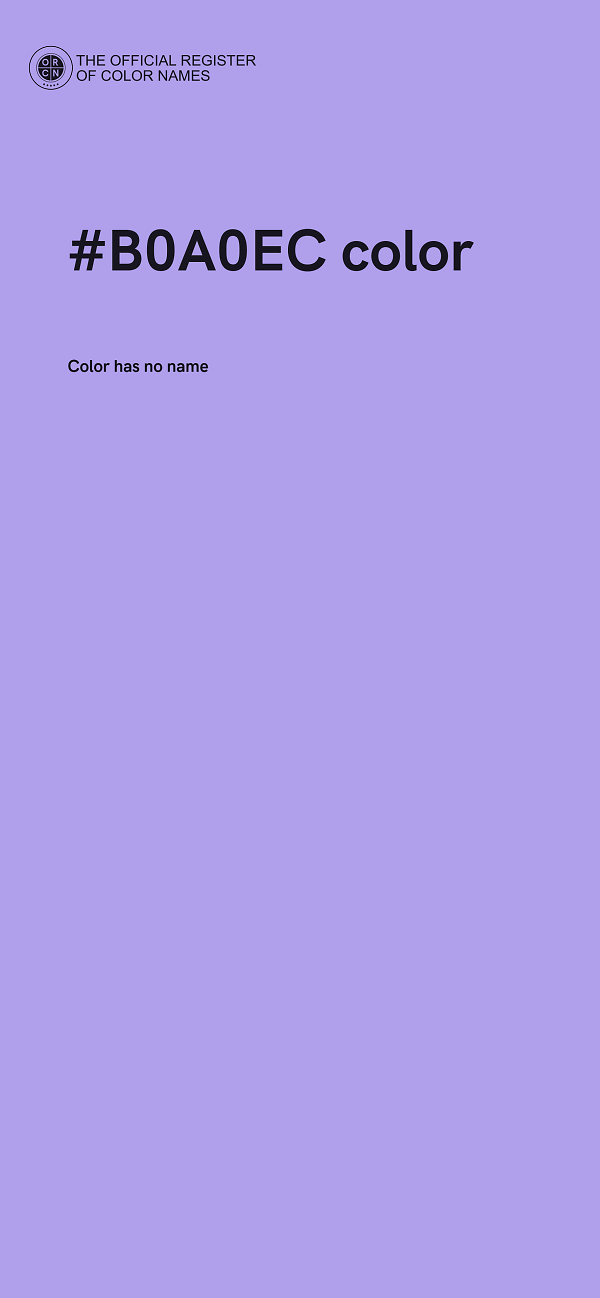 #B0A0EC color image