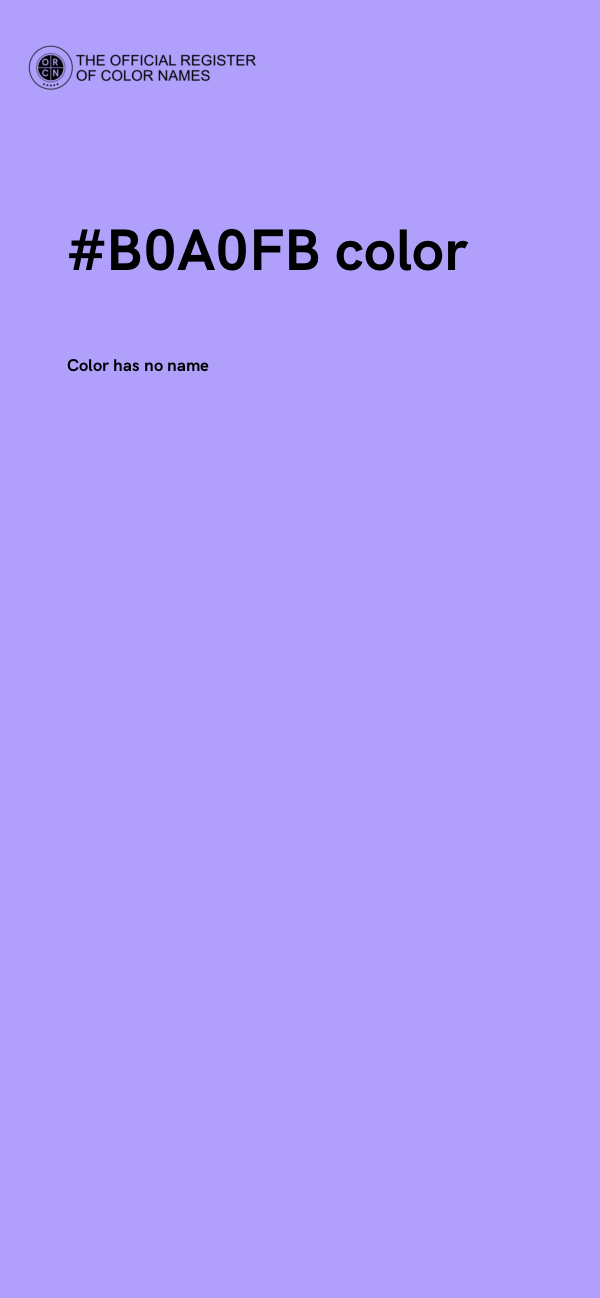 #B0A0FB color image