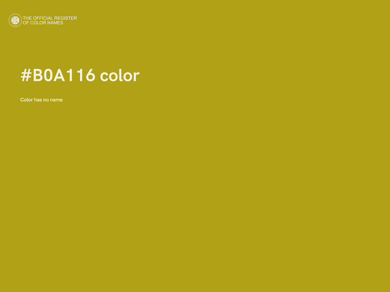 #B0A116 color image