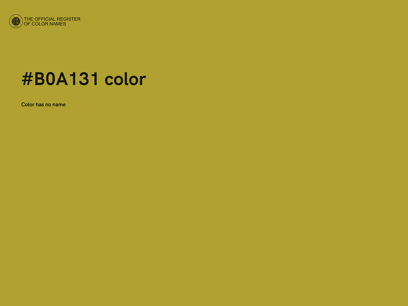 #B0A131 color image