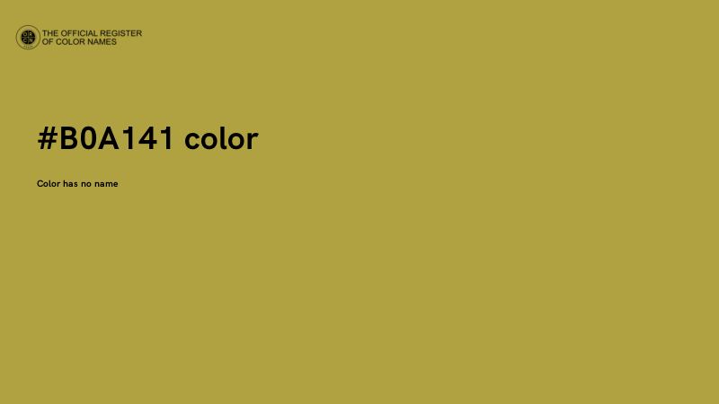 #B0A141 color image