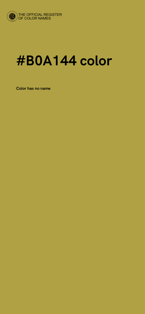 #B0A144 color image