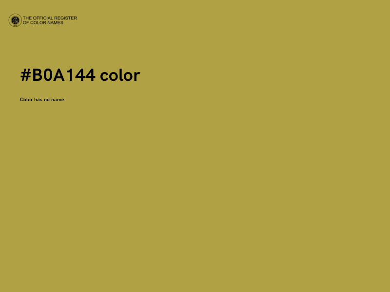 #B0A144 color image