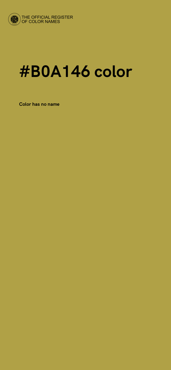 #B0A146 color image