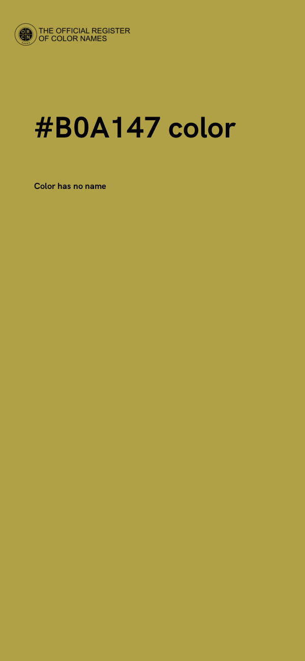 #B0A147 color image
