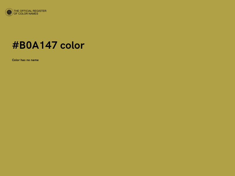 #B0A147 color image