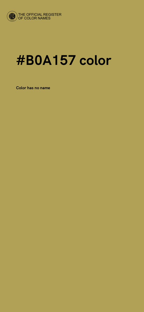 #B0A157 color image