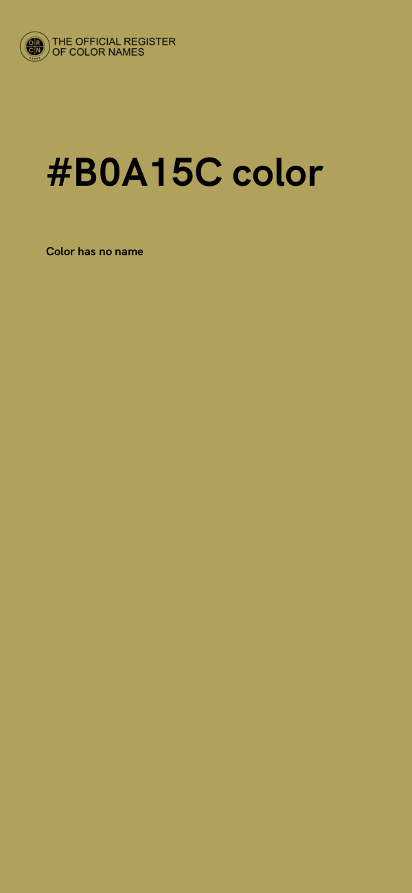 #B0A15C color image