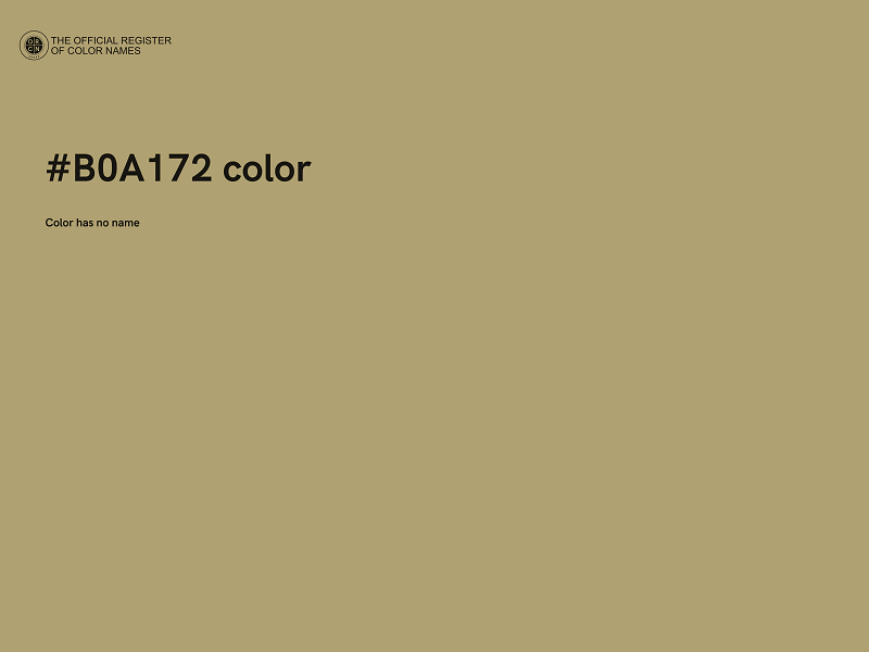 #B0A172 color image