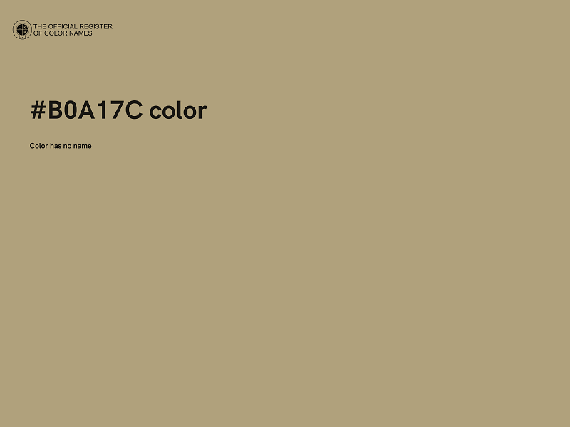 #B0A17C color image