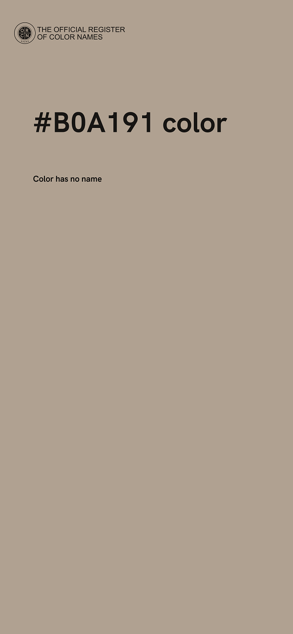 #B0A191 color image