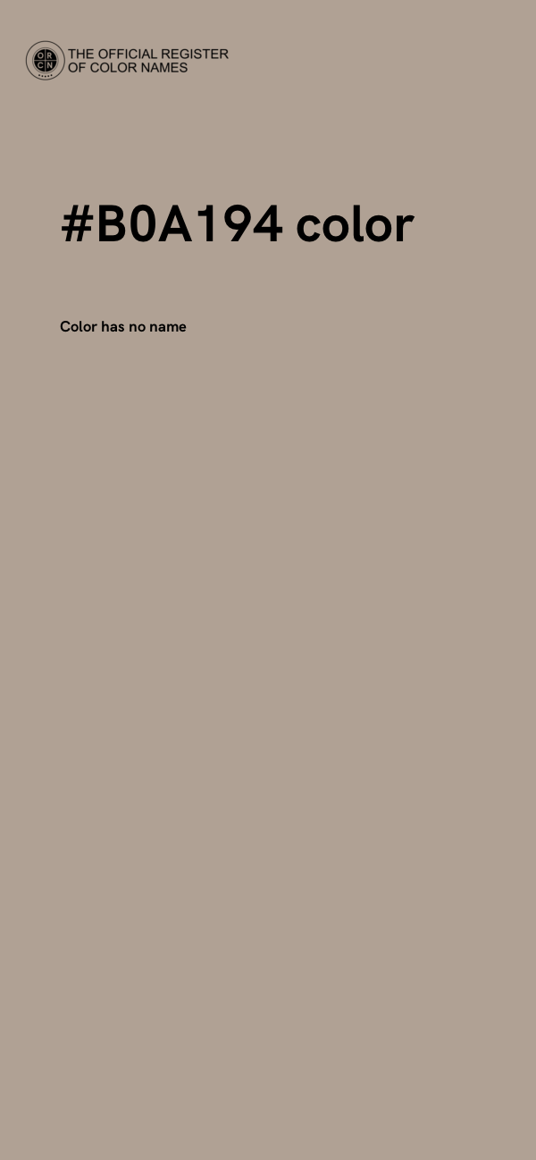 #B0A194 color image