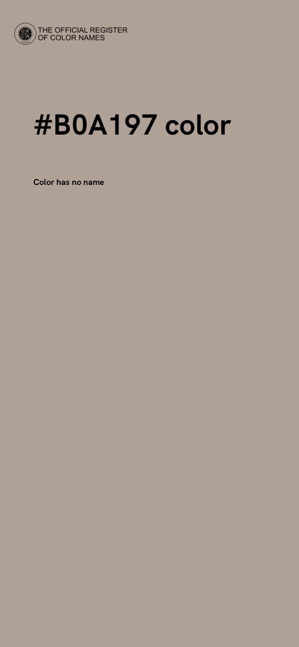 #B0A197 color image