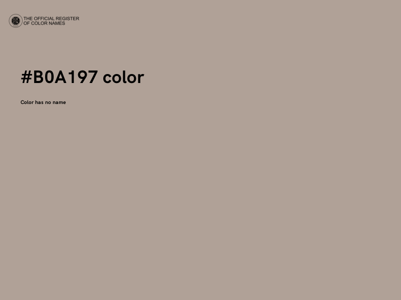 #B0A197 color image