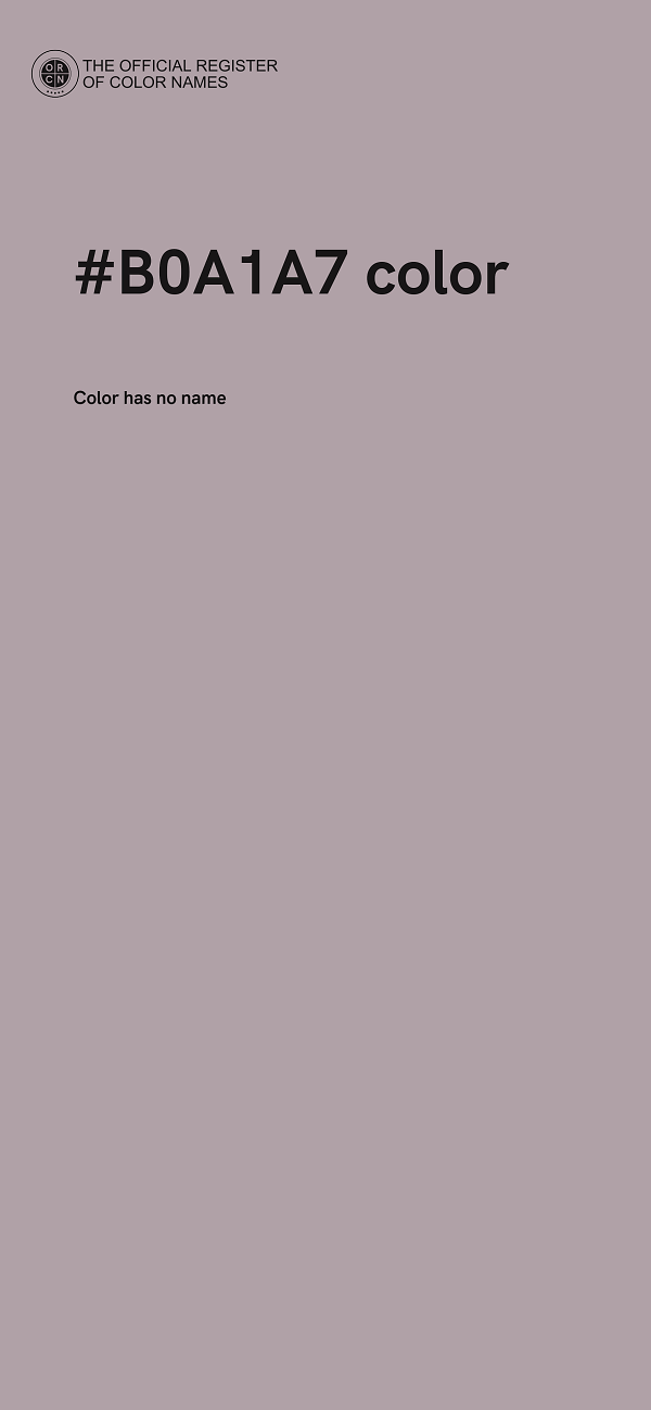 #B0A1A7 color image