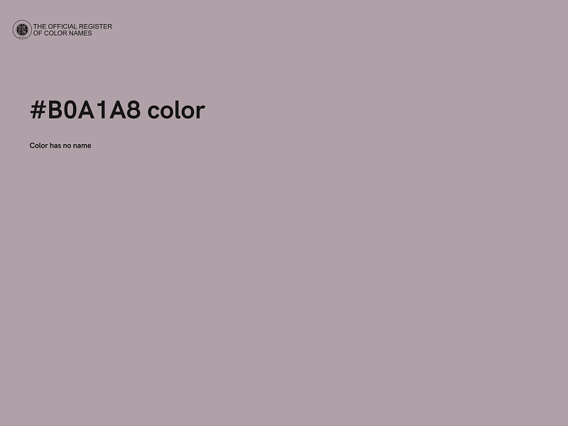 #B0A1A8 color image