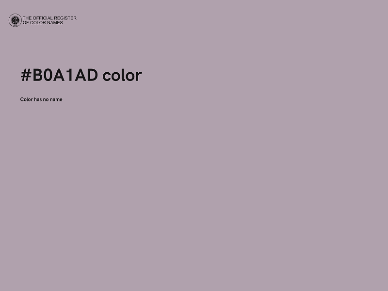 #B0A1AD color image