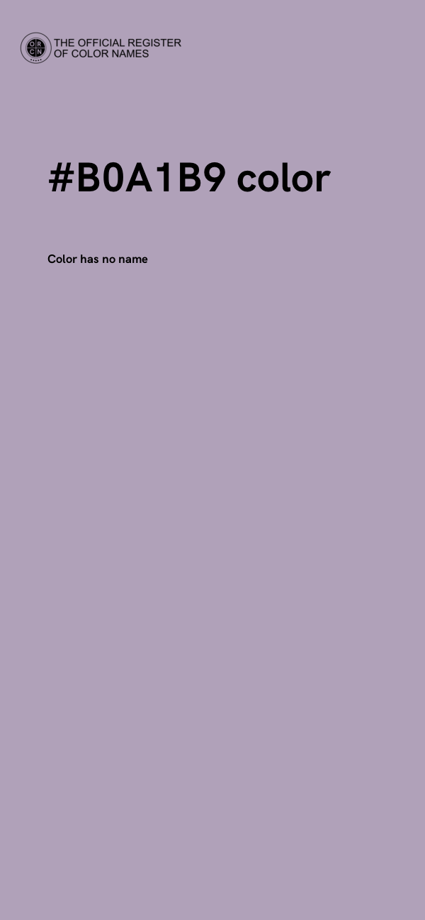 #B0A1B9 color image