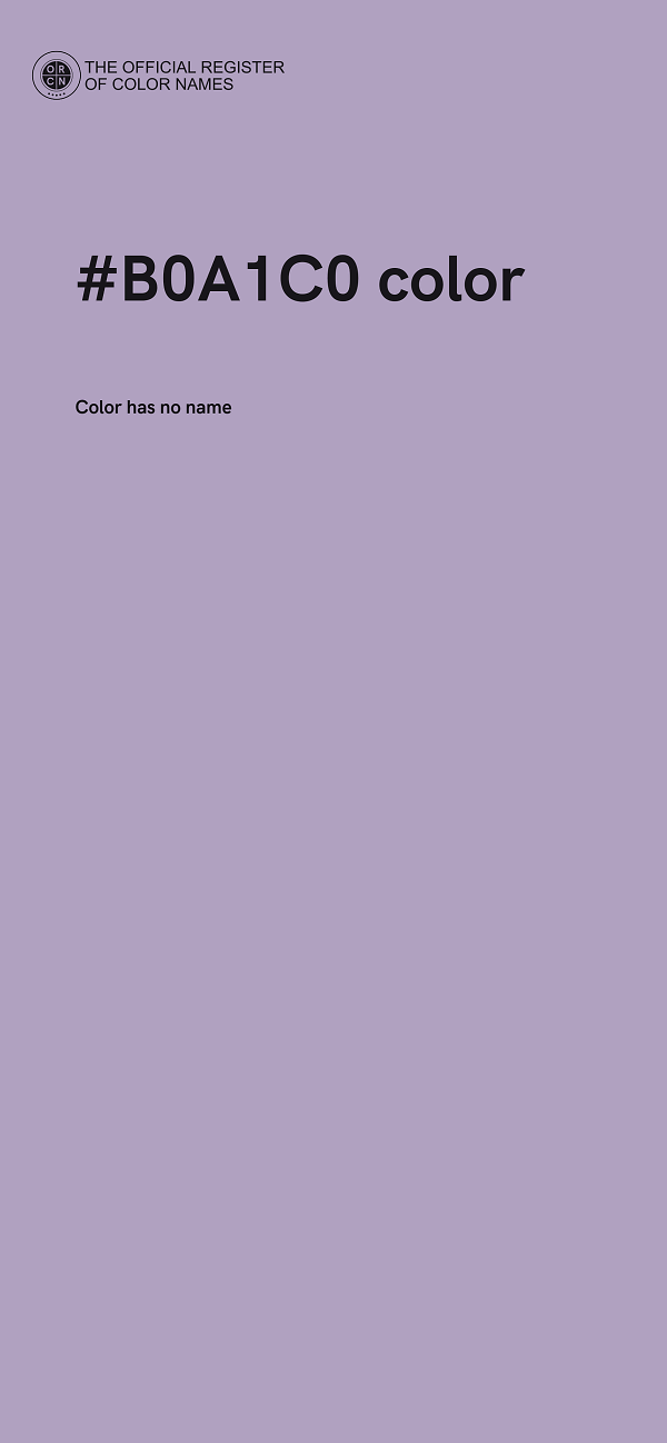 #B0A1C0 color image