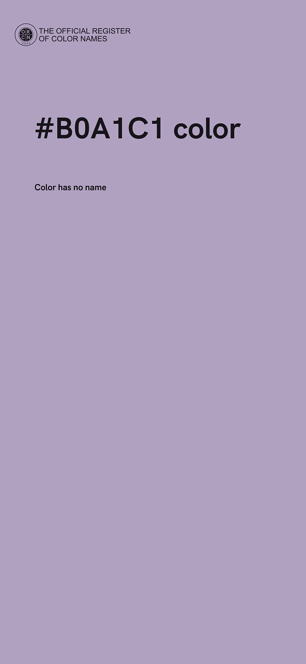 #B0A1C1 color image