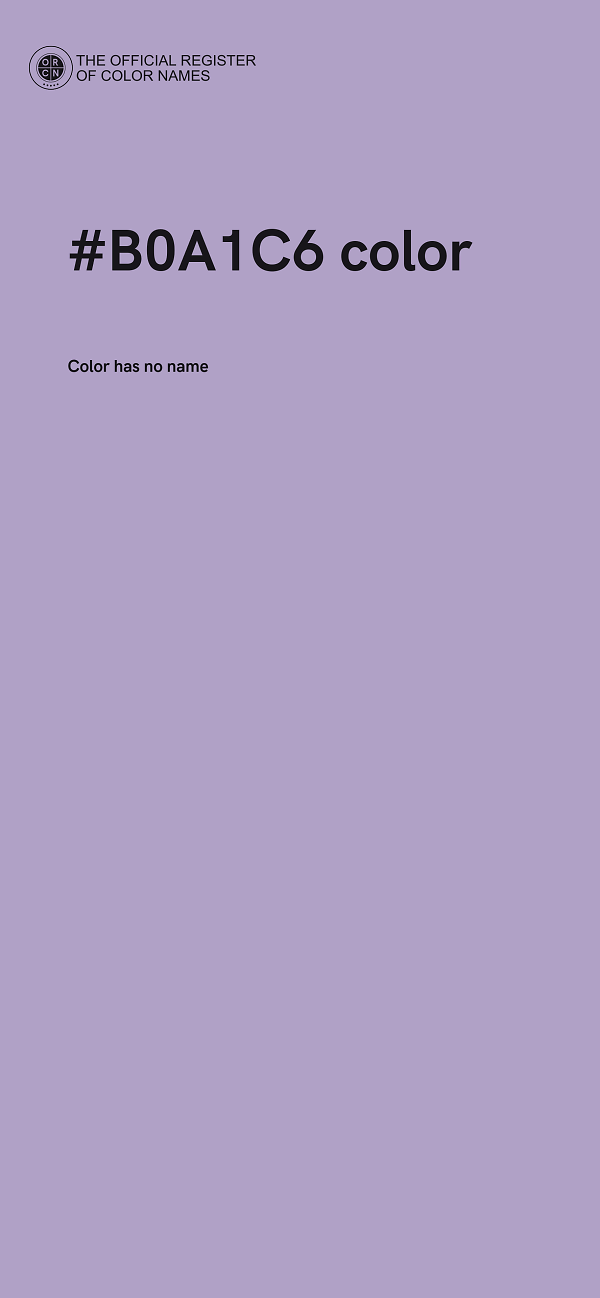 #B0A1C6 color image