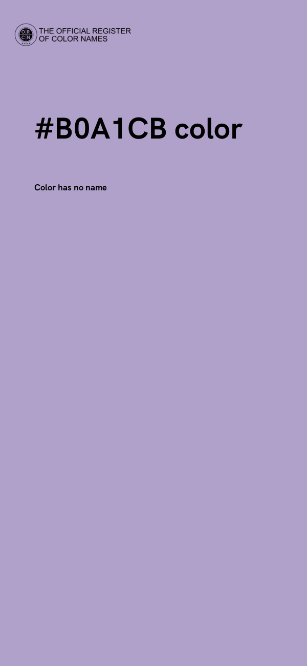 #B0A1CB color image