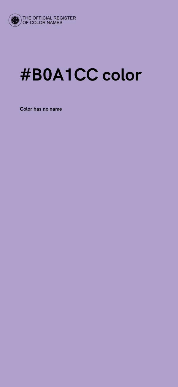 #B0A1CC color image