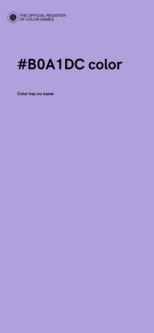 #B0A1DC color image
