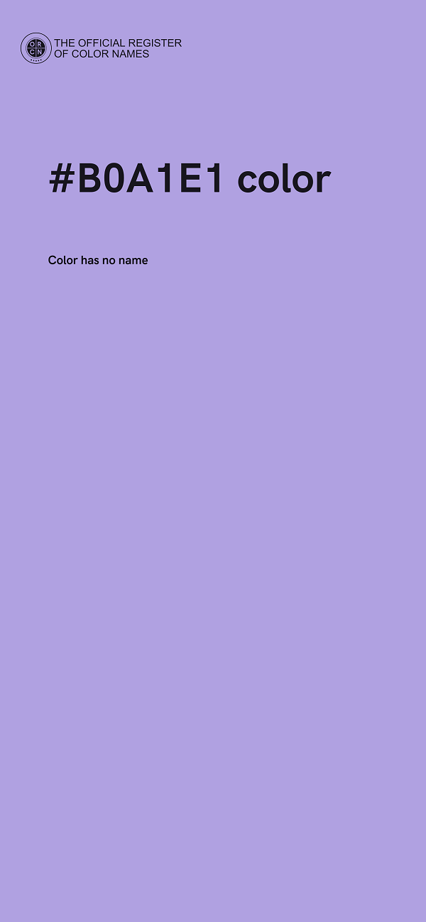 #B0A1E1 color image