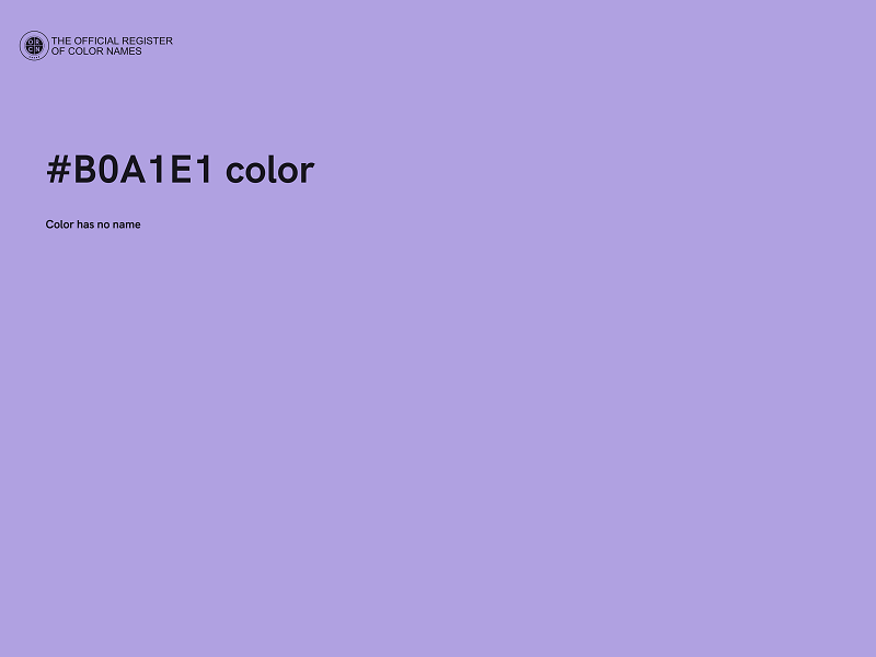 #B0A1E1 color image