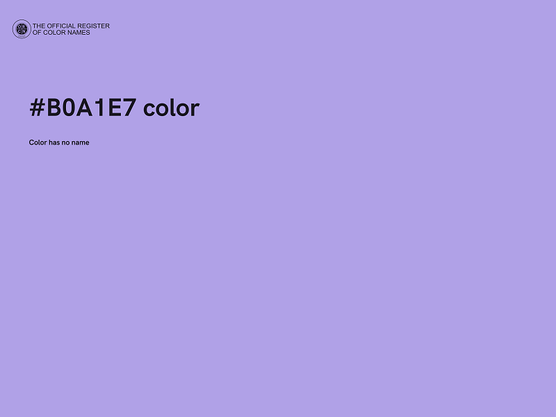 #B0A1E7 color image