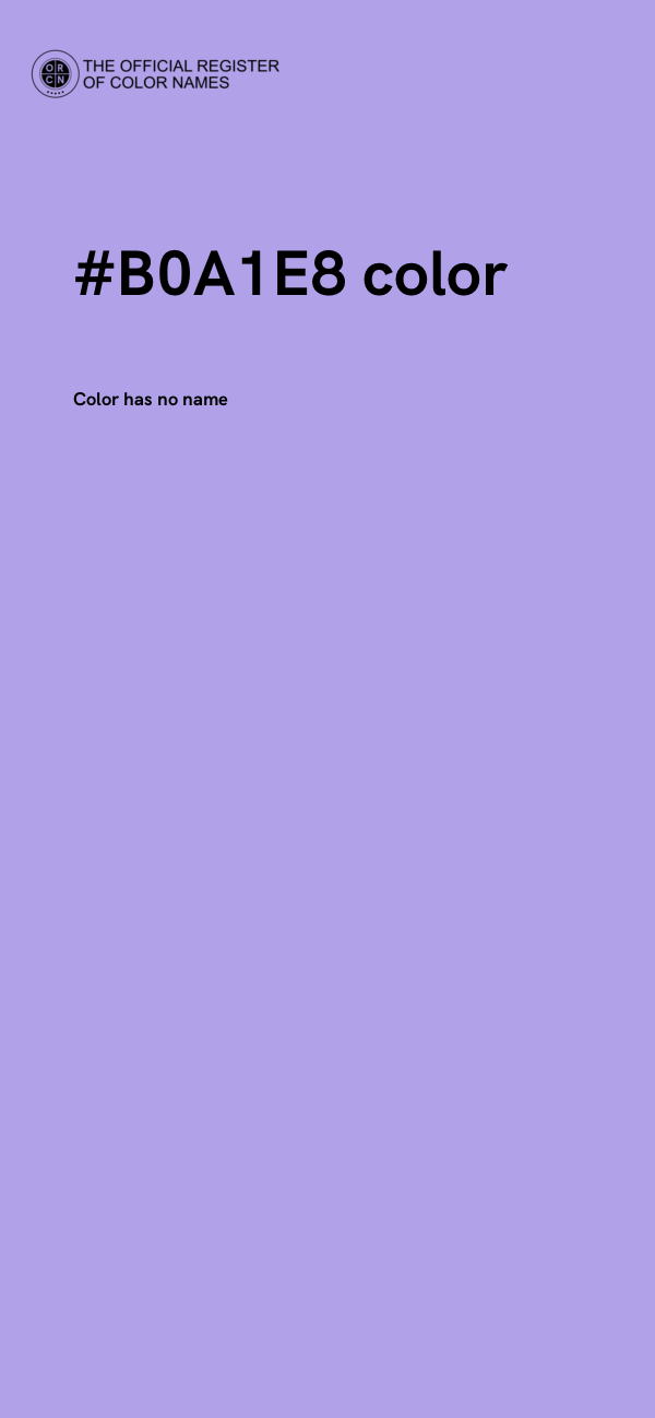 #B0A1E8 color image