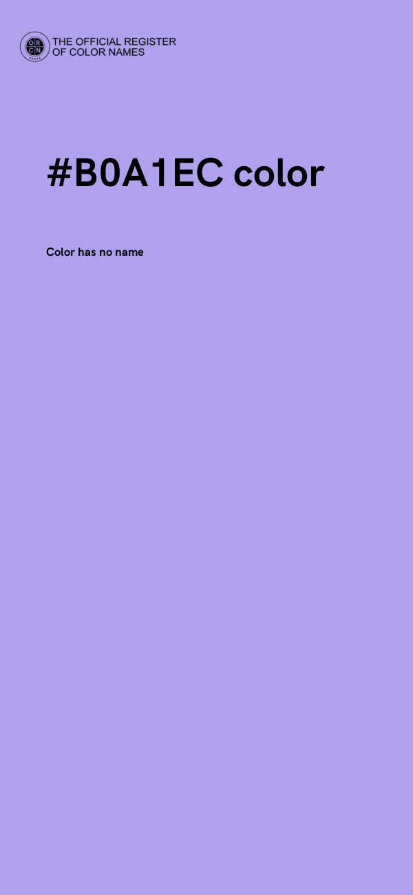 #B0A1EC color image
