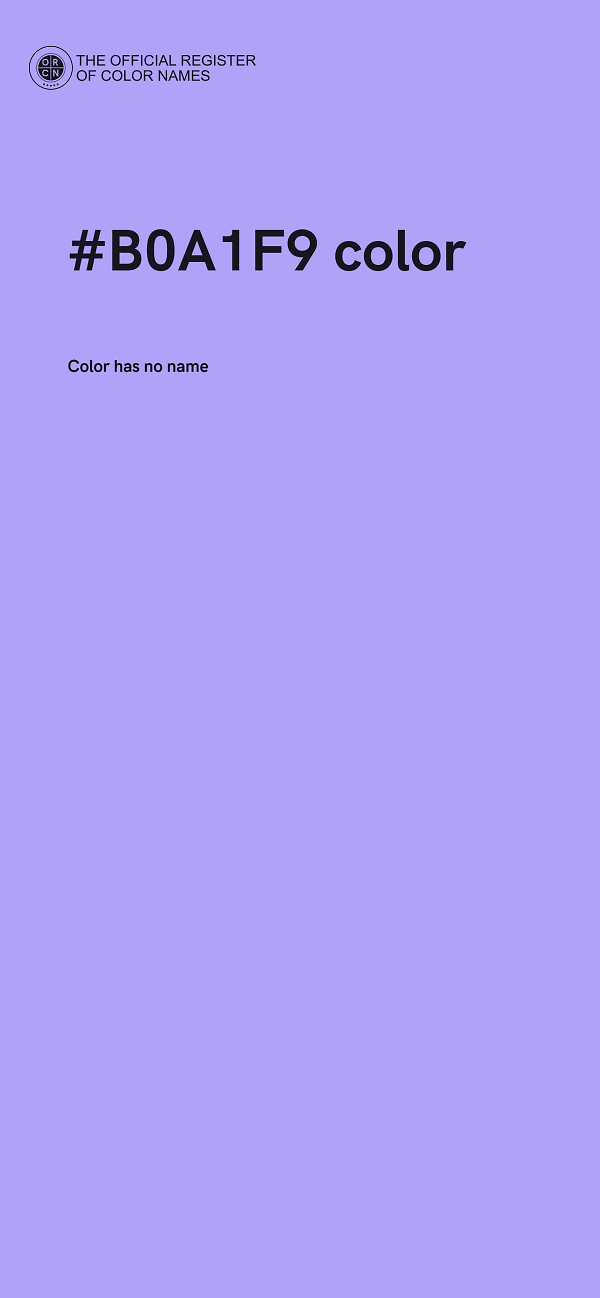 #B0A1F9 color image